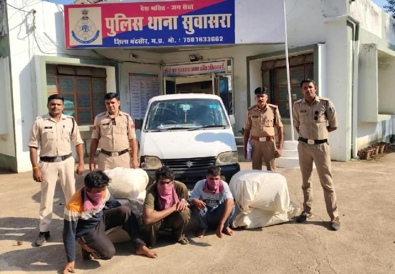 अवैध डोडाचूरा तस्करी पर पुलिस का बड़ा एक्शन: